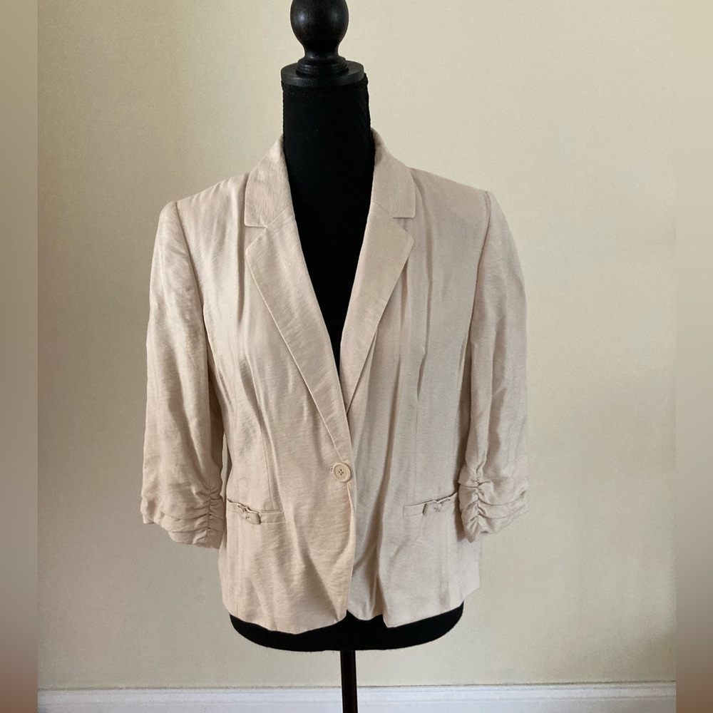 Lauren Conrad 3/4 Sleeve Cream Blazer size 12
